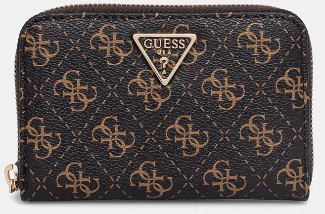 Peňaženka Guess ERICA dámska, hnedá farba, SWQG95 10140