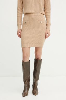 Sukňa s prímesou vlny Guess ZYLEE