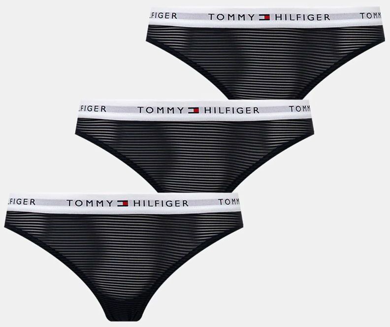 Tangá Tommy Hilfiger 3-pak tmavomodrá farba, UW0UW05532