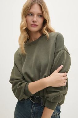 Mikina Answear.LAB dámska, zelená farba, jednofarebná