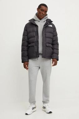 Mikina The North Face Pull-on pánska, šedá farba, s kapucňou, melanžová, NF0A8AMBEC41