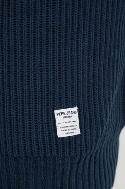Bavlnený sveter Pepe Jeans COLIN HOODIE tmavomodrá farba, PM702467