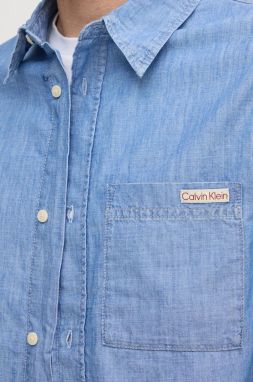Bavlnená košeľa Calvin Klein Jeans pánska, regular, s klasickým golierom, J30J326676