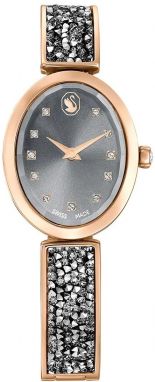 Hodinky Swarovski CRYSTAL ROCK OVAL dámske, šedá farba, 5711695