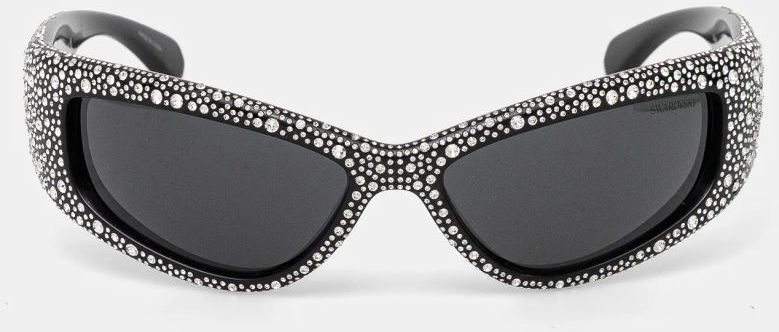 Slnečné okuliare Swarovski SUBLIMA dámske, čierna farba, 5706558