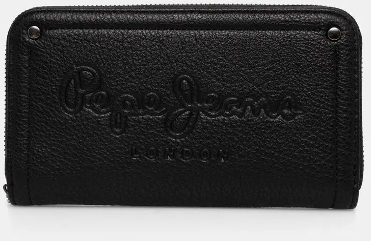 Peňaženka Pepe Jeans ICON WALLET dámska, čierna farba, PL070260