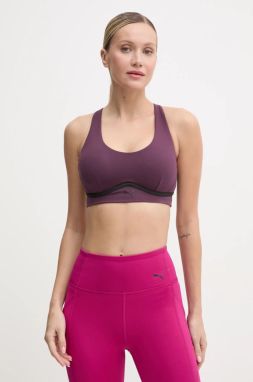 Športová podprsenka Puma 4Keeps Cloudspun fialová farba, 525809