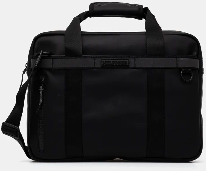 Taška na notebook Tommy Hilfiger čierna farba, AM0AM12745
