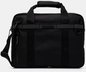 Taška na notebook Tommy Hilfiger čierna farba, AM0AM12745