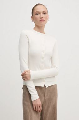 Kardigán Calvin Klein Jeans dámsky, béžová farba, tenký, J20J224643