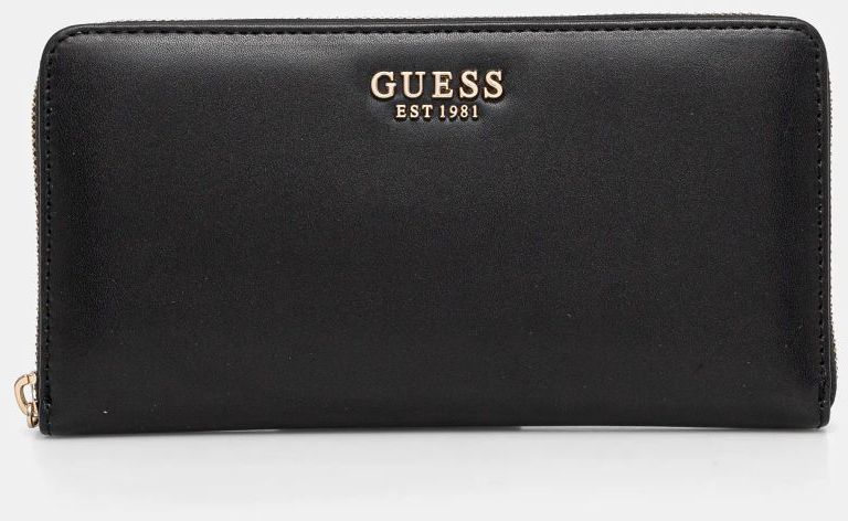 Peňaženka Guess LAUREL dámska, čierna farba, SWVC85 00163