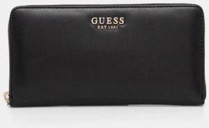 Peňaženka Guess LAUREL dámska, čierna farba, SWVC85 00163