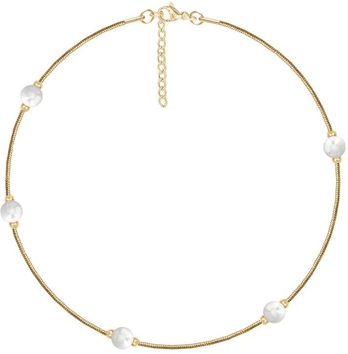 Pozlátený náramok Lilou Pearls 222/160/BRA/PEB/PO