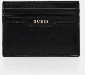 Kožené puzdro na karty Guess čierna farba, RW1693 P4401