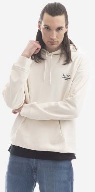 Bavlnená mikina A.P.C. Marvin Hoodie Marvin COEZD-H27733 BLACK pánska, čierna farba, s kapucňou, s nášivkou