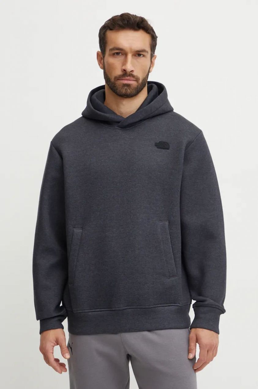 Mikina The North Face Pull-on Hoodie pánska, čierna farba, s kapucňou, jednofarebná, NF0A8AMBKS71