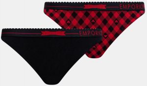 Nohavičky Emporio Armani Underwear 2-pak červená farba, 163334 4F225