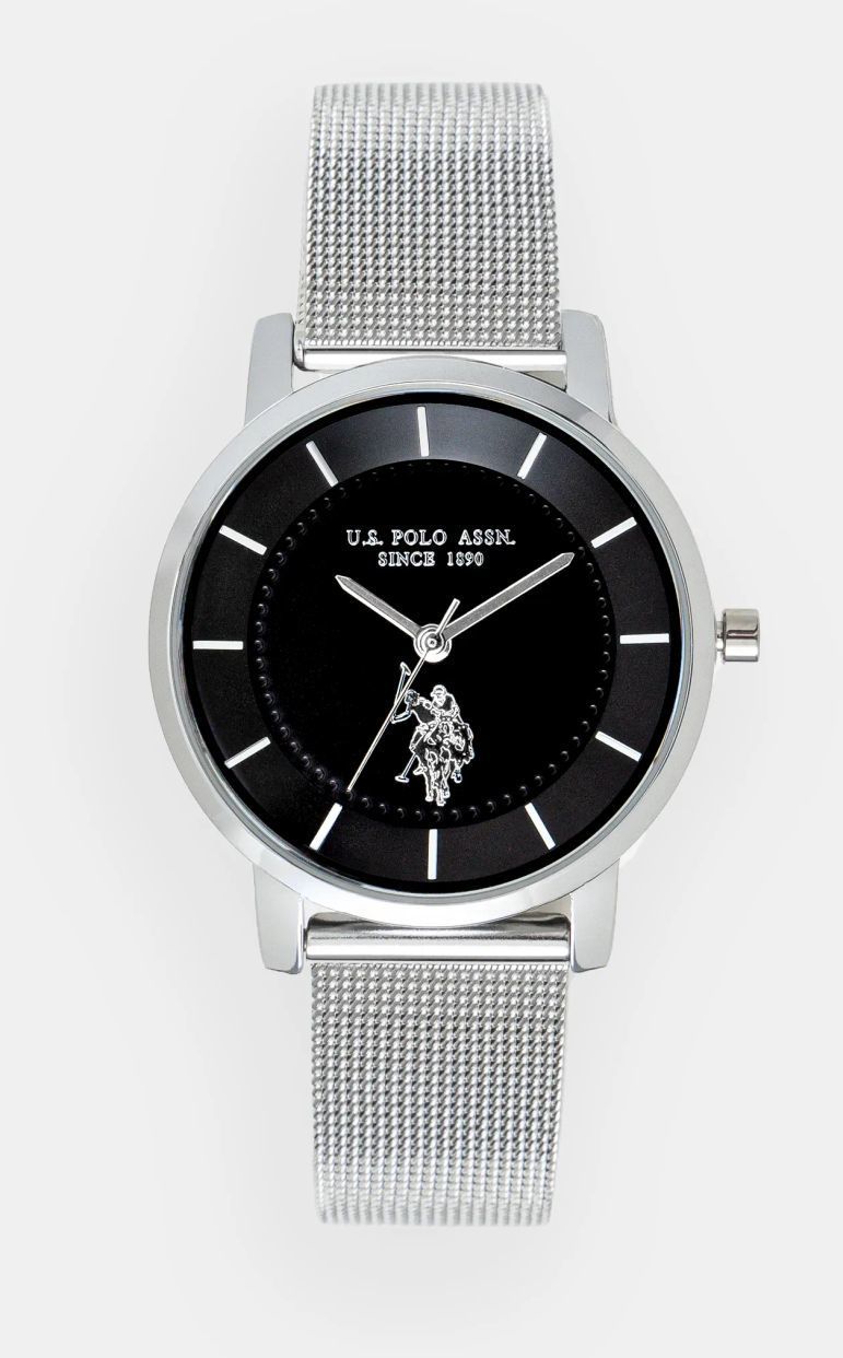 Hodinky U.S. Polo Assn. CHLOE dámske, strieborná farba, USP8033ST