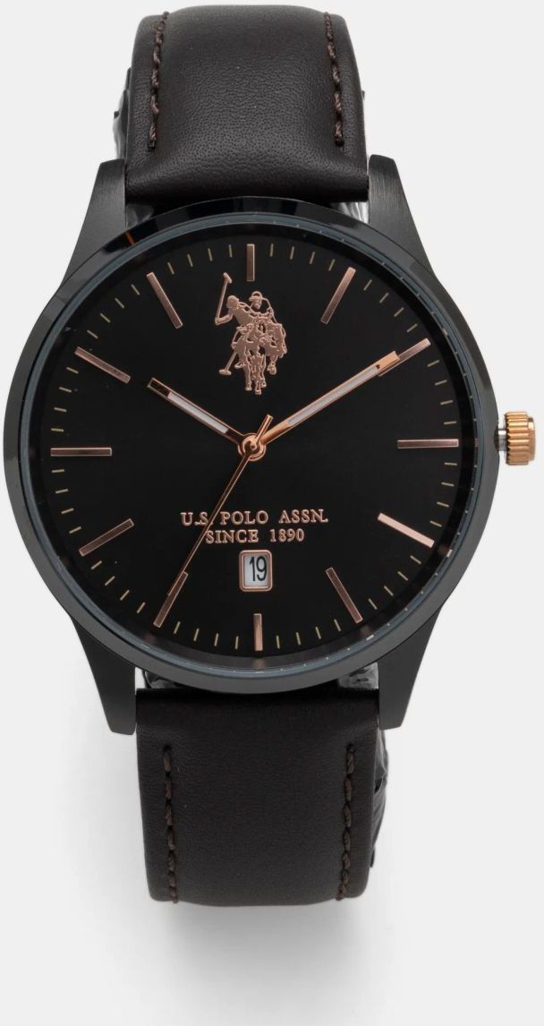 Hodinky U.S. Polo Assn. OWEN pánske, hnedá farba, USP4943BK