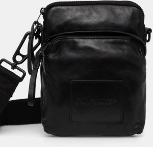 Kožená taška AllSaints FALCON čierna farba, M165XB