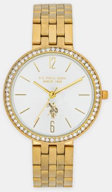 Hodinky U.S. Polo Assn. ROSE dámske, zlatá farba, USP8278YG