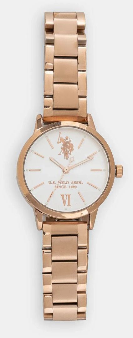 Hodinky U.S. Polo Assn. EVELYN dámske, zlatá farba, USP5892RG