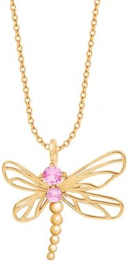 Pozlátený náhrdelník Lilou Dragonfly A03/MARKET/ANS/215