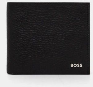 Kožená peňaženka BOSS pánska, čierna farba, 50529513