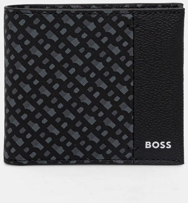 Kožená peňaženka BOSS pánska, čierna farba, 50529507