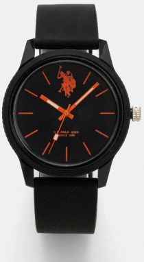 Hodinky U.S. Polo Assn. MICHAEL pánske, čierna farba, USP7081BK