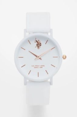 Hodinky U.S. Polo Assn. LUCY dámske, biela farba, USP8056WH