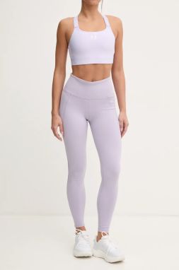 Tréningové legíny Reebok LUX Collection fialová farba, jednofarebné, 100205606