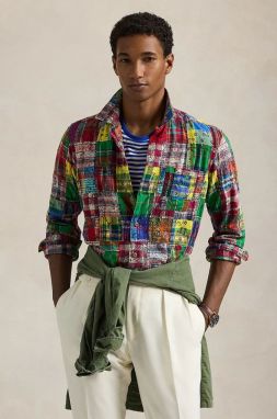 Bavlnená košeľa Polo Ralph Lauren pánska, viac farieb, regular, s klasickým golierom, 710958256