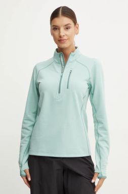 Športová mikina Smartwool Active Fleece tyrkysová farba, jednofarebná, SW002614