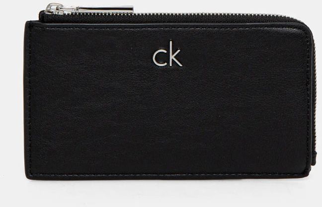 Peňaženka Calvin Klein dámska, čierna farba, K60K612848