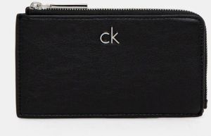 Peňaženka Calvin Klein dámska, čierna farba, K60K612848