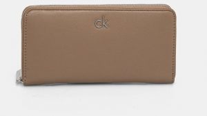Peňaženka Calvin Klein dámska, béžová farba, K60K612850