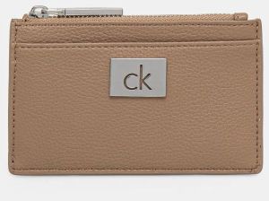 Peňaženka Calvin Klein dámska, béžová farba, K60K612837
