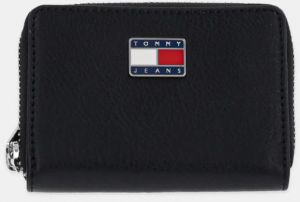 Peňaženka Tommy Jeans dámska, čierna farba, AW0AW16974