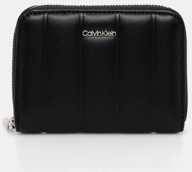 Peňaženka Calvin Klein dámska, čierna farba, K60K613066