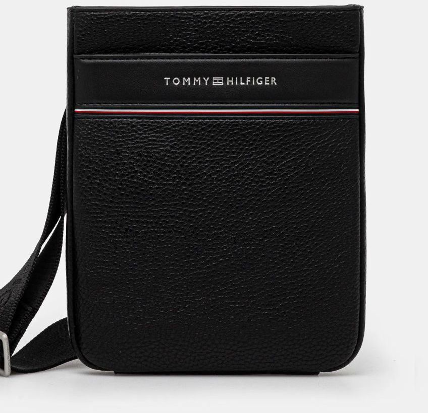 Malá taška Tommy Hilfiger čierna farba, AM0AM13113