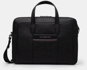 Taška Tommy Hilfiger čierna farba, AM0AM13095