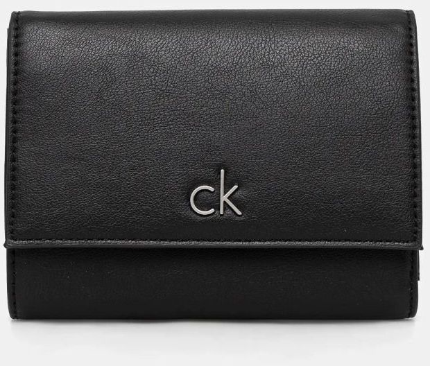 Peňaženka Calvin Klein dámska, čierna farba, K60K612851