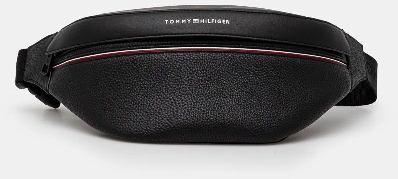 Ľadvinka Tommy Hilfiger čierna farba, AM0AM13305