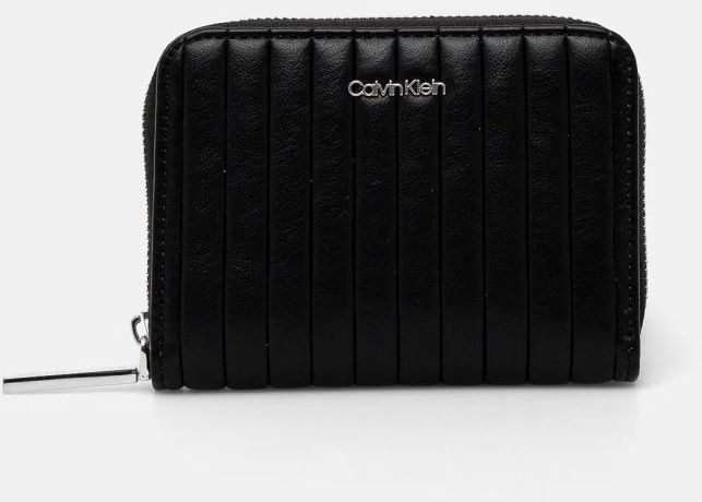 Peňaženka Calvin Klein dámska, čierna farba, K60K613064