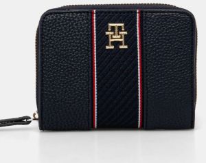 Peňaženka Tommy Hilfiger dámska, tmavomodrá farba, AW0AW16924