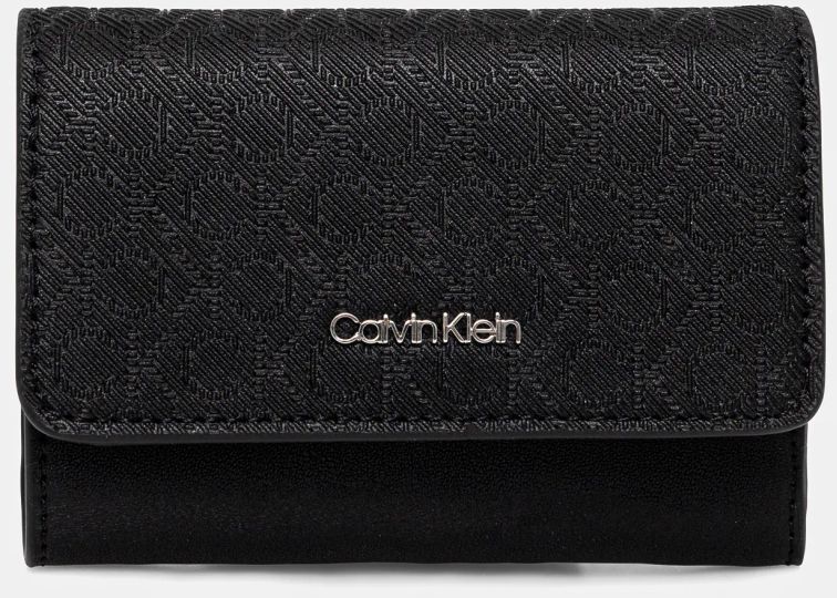 Peňaženka Calvin Klein dámska, čierna farba, K60K612829