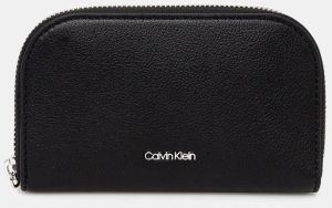 Peňaženka Calvin Klein dámska, čierna farba, K60K612842