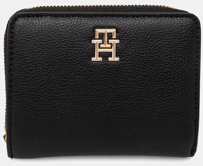 Peňaženka Tommy Hilfiger dámsky, čierna farba, AW0AW16917