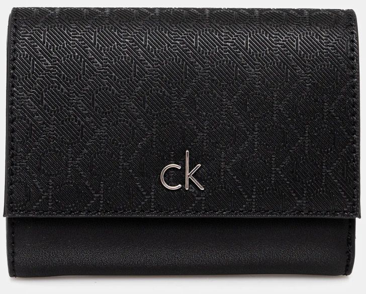 Peňaženka Calvin Klein dámska, čierna farba, K60K612841